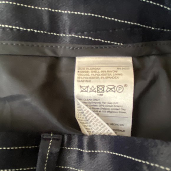 BANANA REPUBLIC Avery Mid Rise Straight through Hip/Thigh Ankle Length Size 8 - Picture 9 of 9